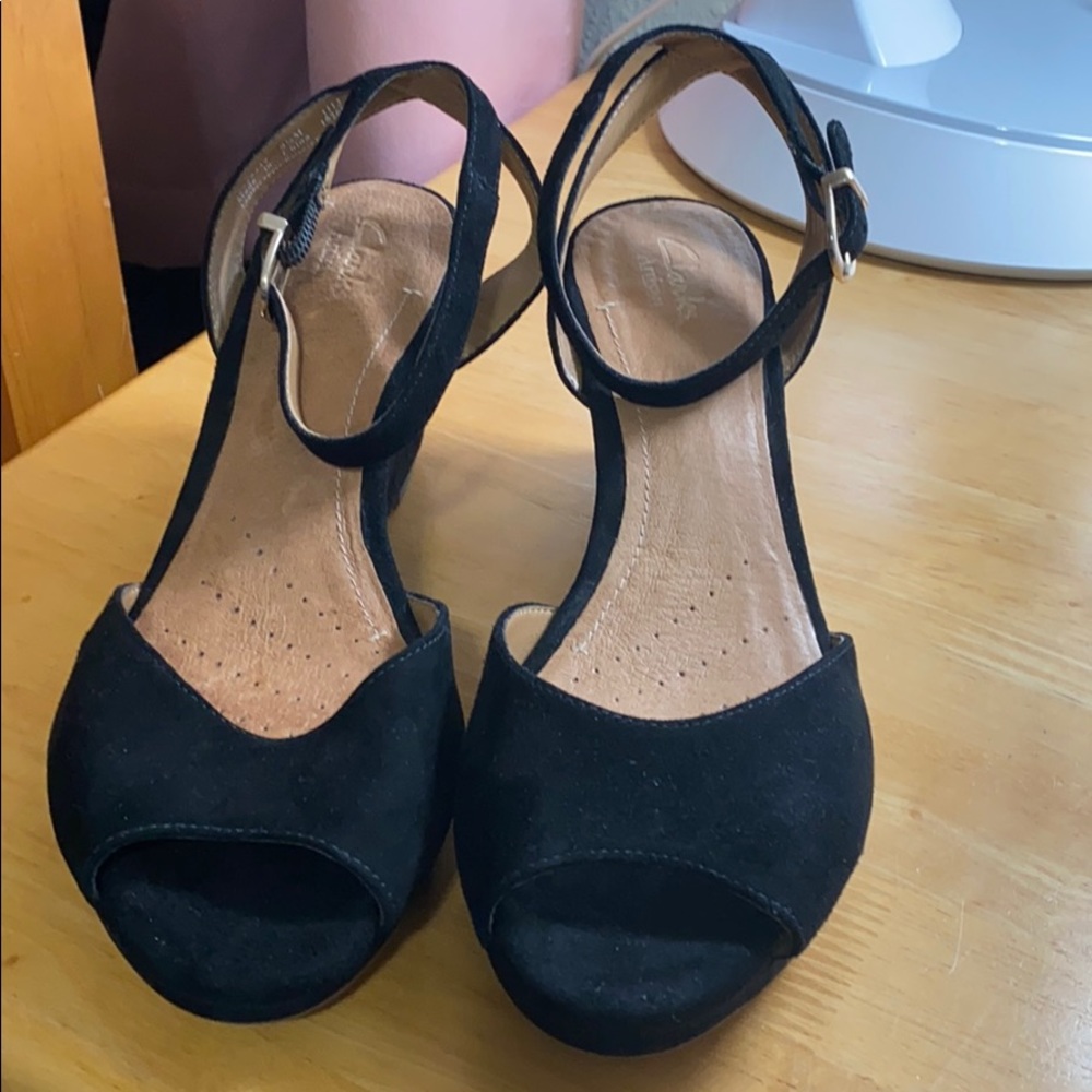 NWOB, Clark's Attisan style wedge heels